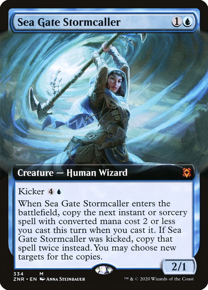 Sea Gate Stormcaller (Extended Art) [Zendikar Rising] | Gear Gaming Fayetteville