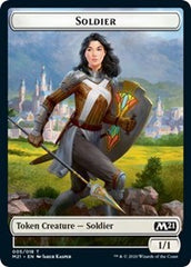 Soldier // Treasure Double-Sided Token [Core Set 2021 Tokens] | Gear Gaming Fayetteville