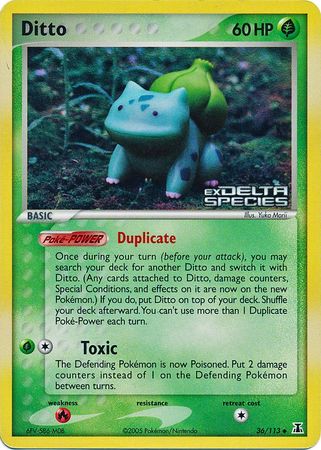 Ditto (36/113) (Stamped) [EX: Delta Species] | Gear Gaming Fayetteville