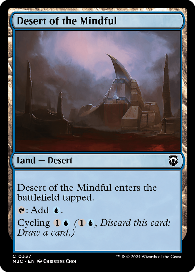 Desert of the Mindful (Ripple Foil) [Modern Horizons 3 Commander] | Gear Gaming Fayetteville