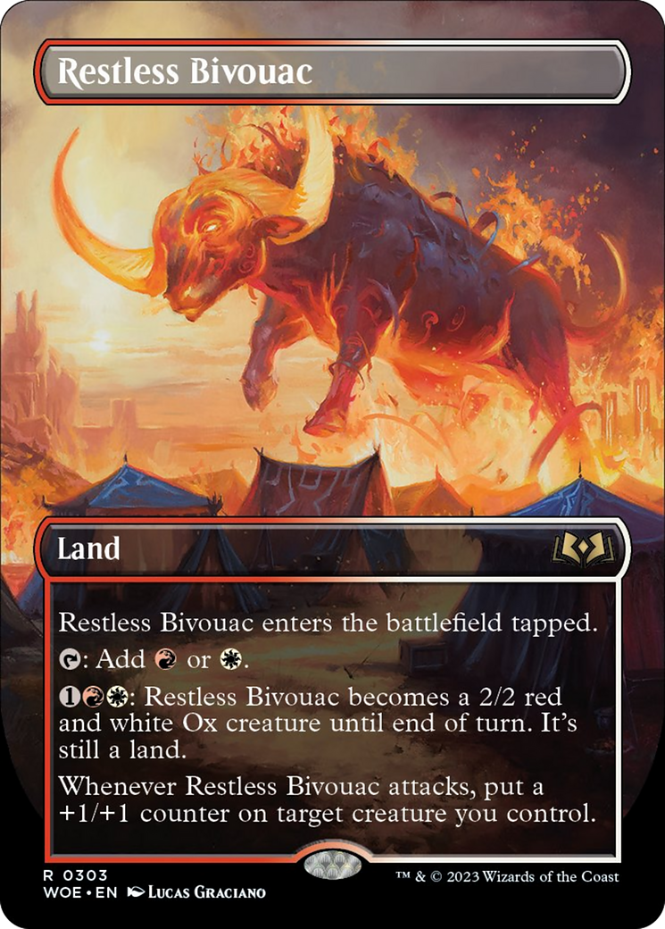 Restless Bivouac (Borderless Alternate Art) [Wilds of Eldraine] | Gear Gaming Fayetteville