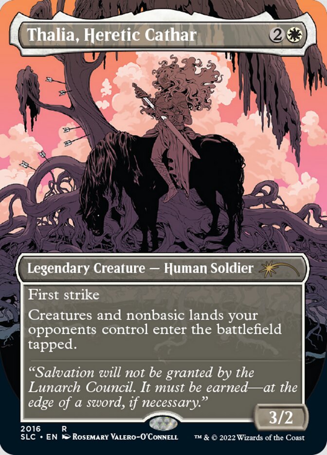 Thalia, Heretic Cathar (Borderless) [Secret Lair Countdown Kit] | Gear Gaming Fayetteville