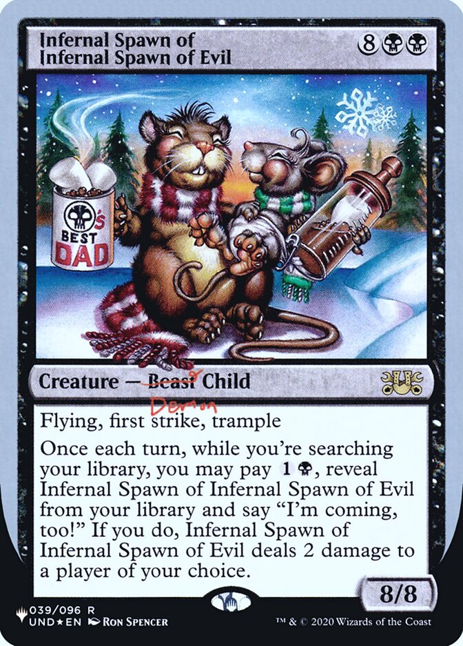 Infernal Spawn of Infernal Spawn of Evil (Unfinity Foil Edition) [The List] | Gear Gaming Fayetteville