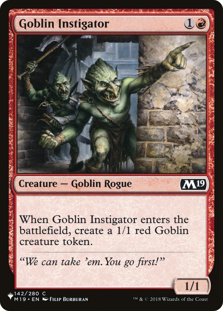 Goblin Instigator [The List Reprints] | Gear Gaming Fayetteville