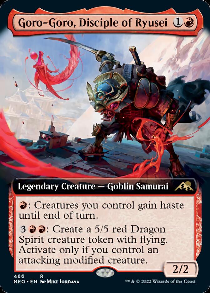 Goro-Goro, Disciple of Ryusei (Extended Art) [Kamigawa: Neon Dynasty] | Gear Gaming Fayetteville