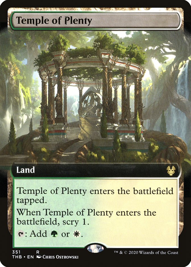 Temple of Plenty (Extended Art) [Theros Beyond Death] | Gear Gaming Fayetteville