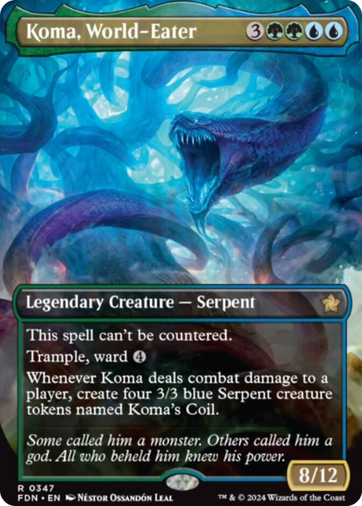 Koma, World-Eater (Borderless) [Foundations] | Gear Gaming Fayetteville