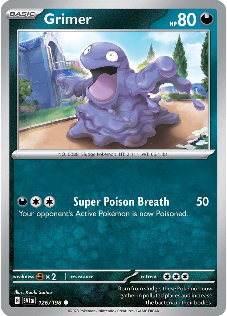 Grimer (126/198) [Scarlet & Violet: Base Set] | Gear Gaming Fayetteville