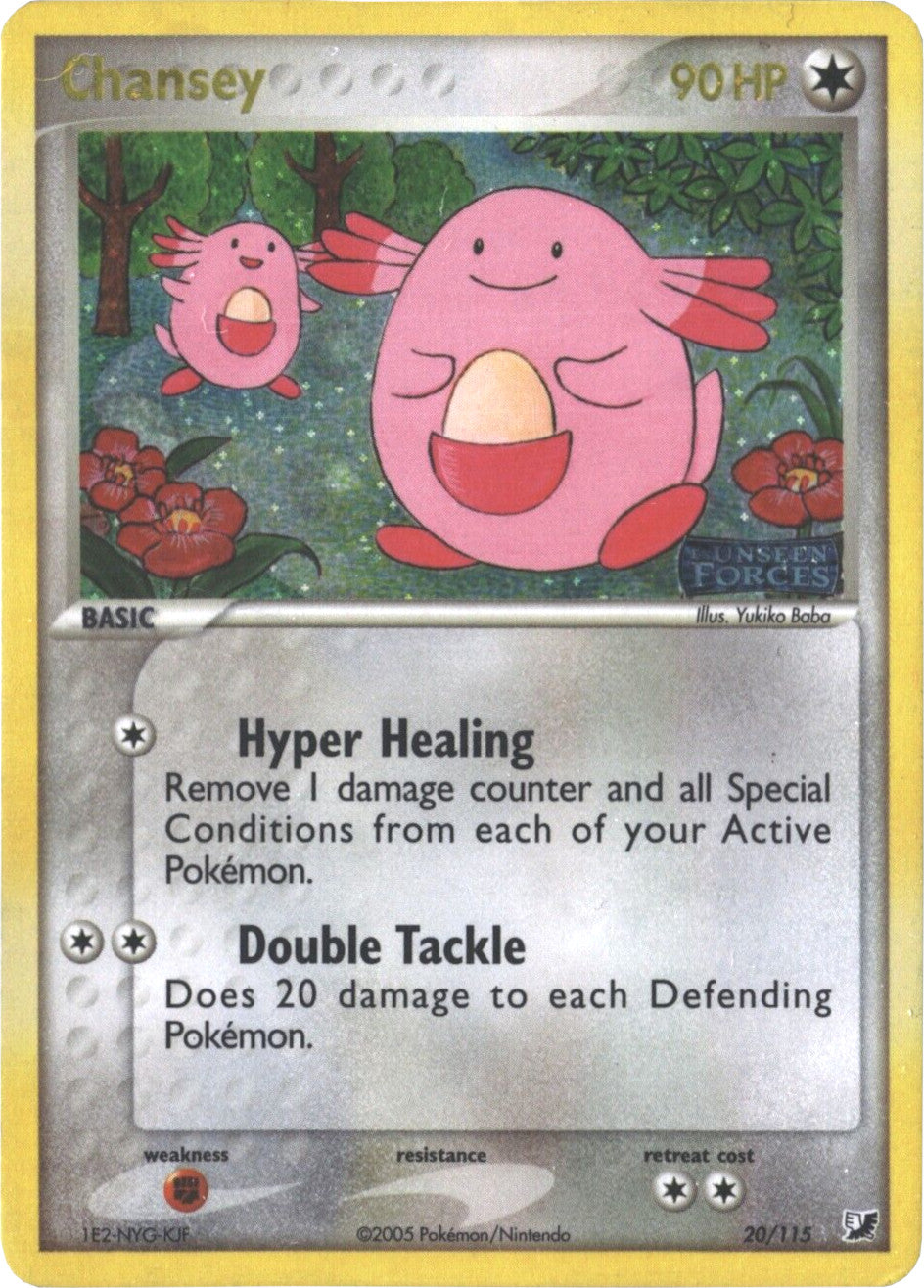 Chansey (20/115) (Stamped) [EX: Unseen Forces] | Gear Gaming Fayetteville