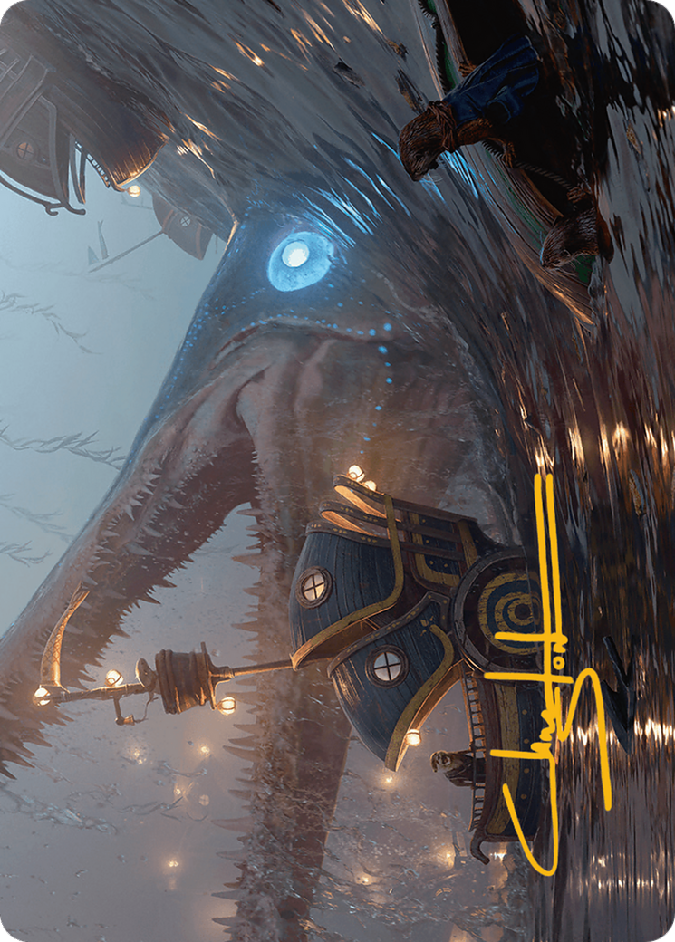 Eluge, the Shoreless Sea Art Card (Gold-Stamped Signature) [Bloomburrow Art Series] | Gear Gaming Fayetteville