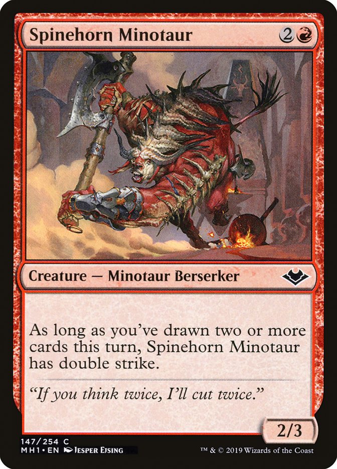 Spinehorn Minotaur [Modern Horizons] | Gear Gaming Fayetteville