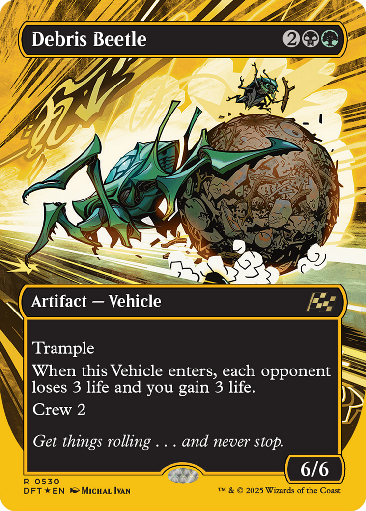 Debris Beetle (Borderless) (First-Place Foil) [Aetherdrift] | Gear Gaming Fayetteville