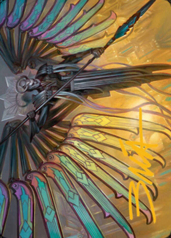Paragon of Modernity Art Card (Gold-Stamped Signature) [Streets of New Capenna Art Series] | Gear Gaming Fayetteville