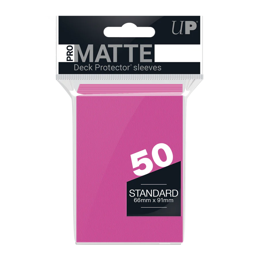Regular Pro-Matte Sleeves – Bright Pink (50ct) | Gear Gaming Fayetteville