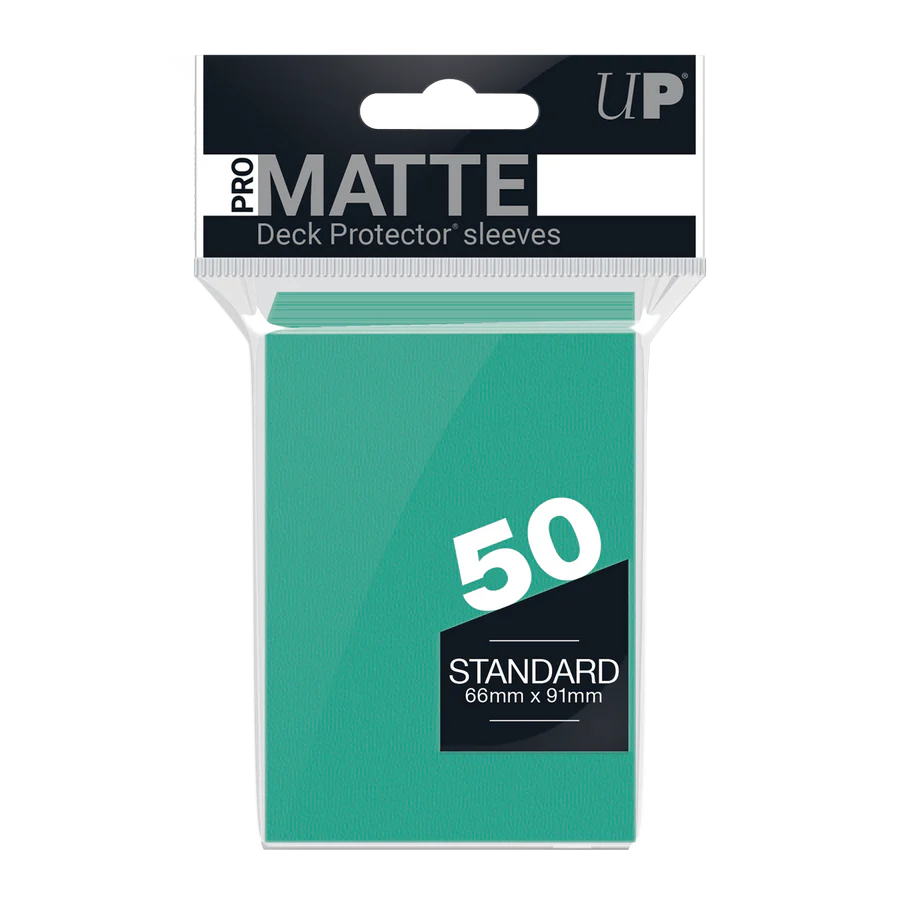 Regular Pro-Matte Sleeves – Aqua (50ct) | Gear Gaming Fayetteville