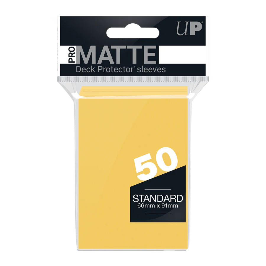 Regular Pro-Matte Sleeves – Yellow (50ct) | Gear Gaming Fayetteville