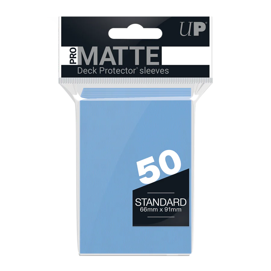 Regular Pro-Matte Sleeves – Light Blue (50ct) | Gear Gaming Fayetteville
