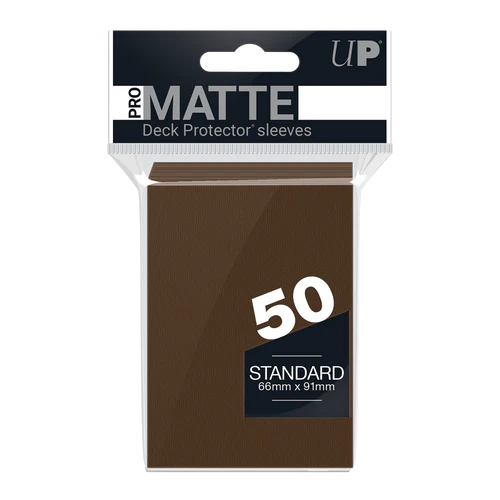 Ultra Pro Regular Matte (50ct) Brown | Gear Gaming Fayetteville