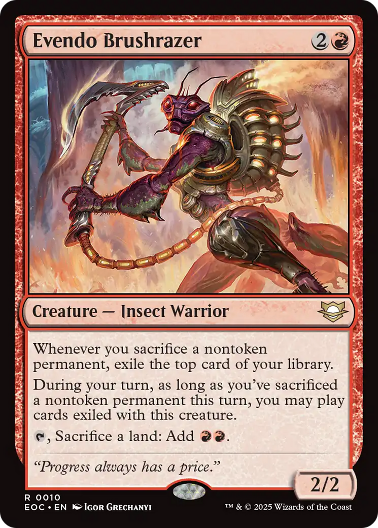 Evendo Brushrazer [Edge of Eternities Commander] | Gear Gaming Fayetteville