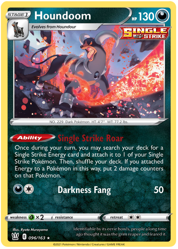 Houndoom (096/163) [Sword & Shield: Battle Styles] | Gear Gaming Fayetteville