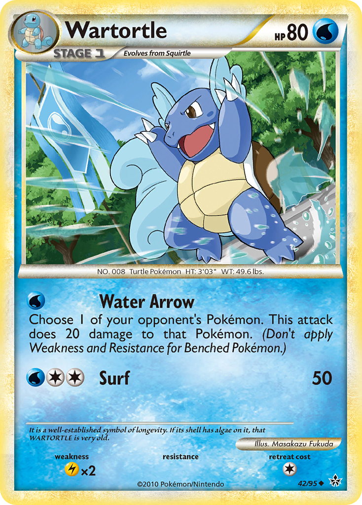 Wartortle (42/95) [HeartGold & SoulSilver: Unleashed] | Gear Gaming Fayetteville