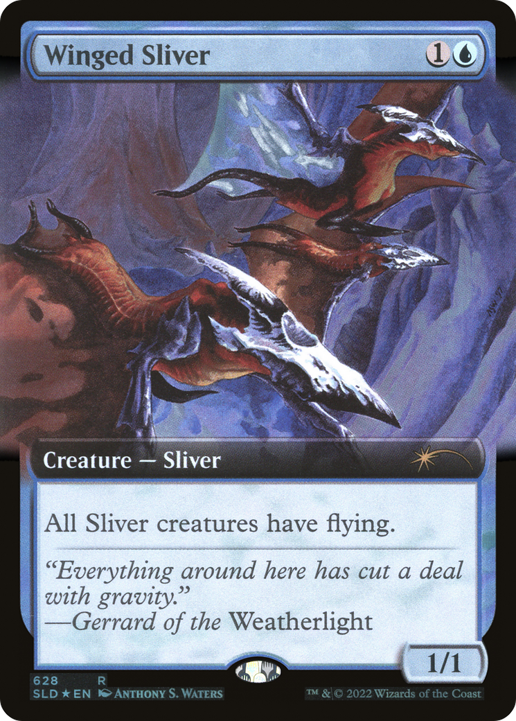 Winged Sliver (Extended Art) [Secret Lair Drop Promos] | Gear Gaming Fayetteville