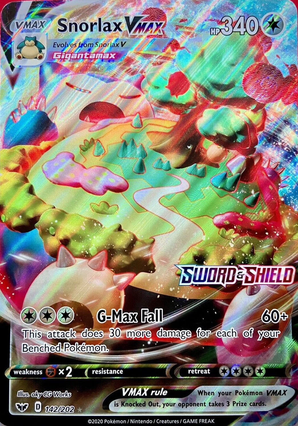 Snorlax VMAX (142/202) (Jumbo Card) [Sword & Shield: Base Set] | Gear Gaming Fayetteville