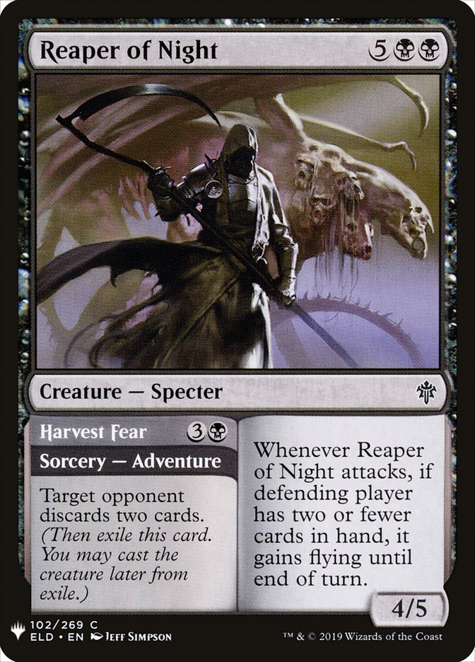 Reaper of Night // Harvest Fear [Mystery Booster] | Gear Gaming Fayetteville