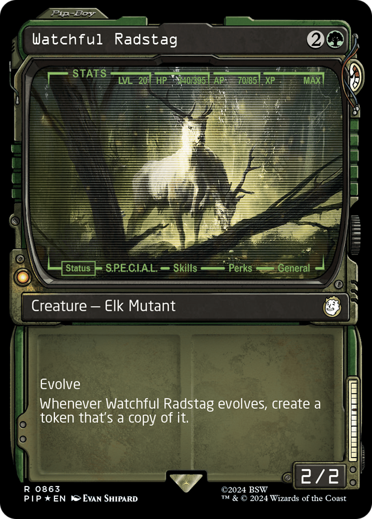 Watchful Radstag (Showcase) (Surge Foil) [Fallout] | Gear Gaming Fayetteville