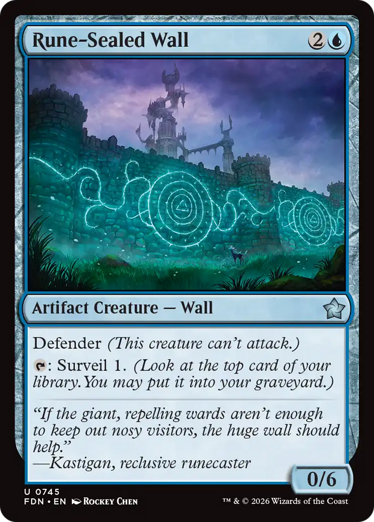 Rune-Sealed Wall (0745) [Foundations] | Gear Gaming Fayetteville