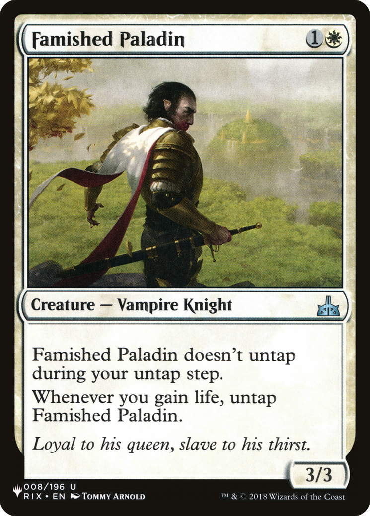 Famished Paladin [The List] | Gear Gaming Fayetteville