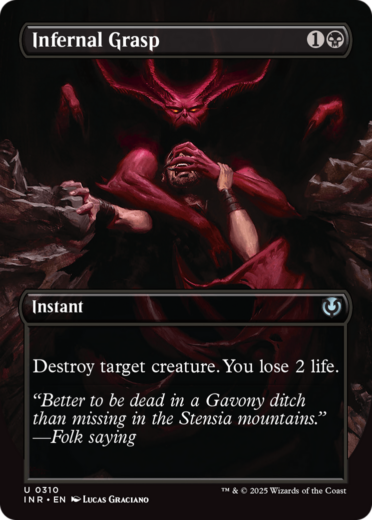 Infernal Grasp (Borderless) [Innistrad Remastered] | Gear Gaming Fayetteville