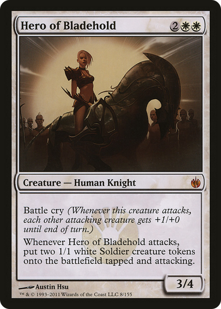 Hero of Bladehold (Mirrodin Besieged) (Oversized) [Oversize Cards] | Gear Gaming Fayetteville