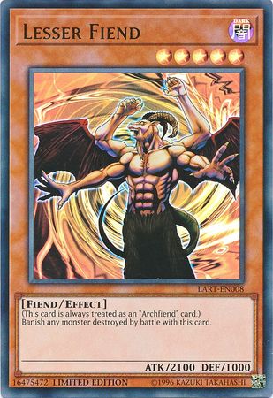 Lesser Fiend [LART-EN008] Ultra Rare | Gear Gaming Fayetteville