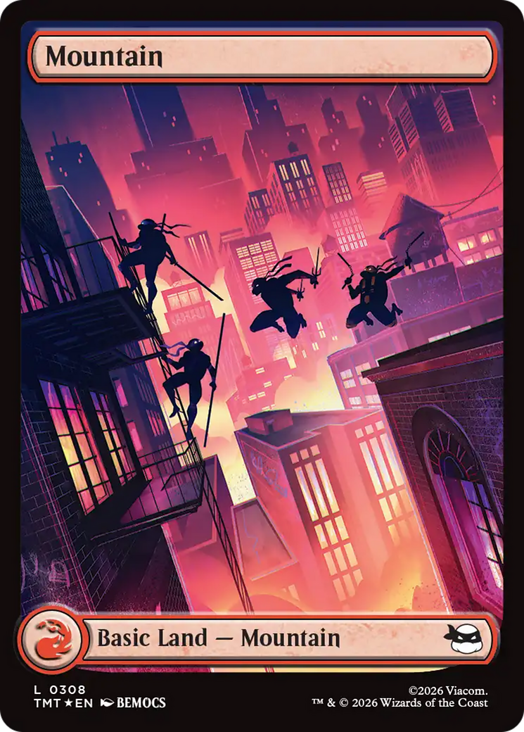 Mountain (0308) (Surge Foil) [Teenage Mutant Ninja Turtles] | Gear Gaming Fayetteville