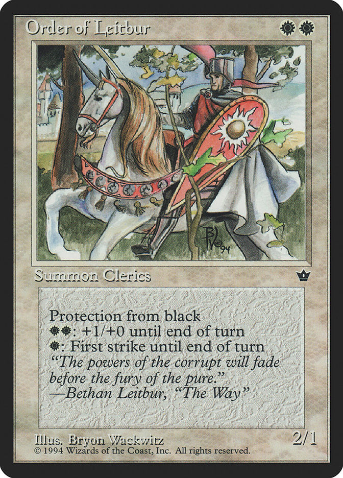 Order of Leitbur (Horse Facing Left) [Fallen Empires] | Gear Gaming Fayetteville