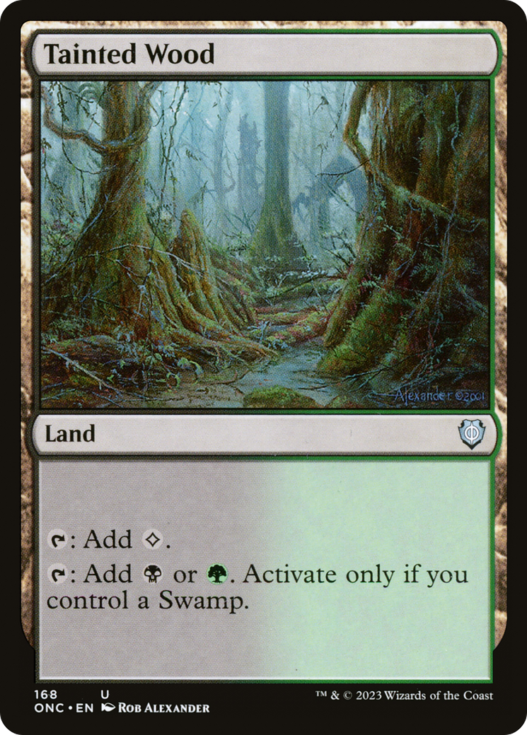 Tainted Wood [Phyrexia: All Will Be One Commander] | Gear Gaming Fayetteville