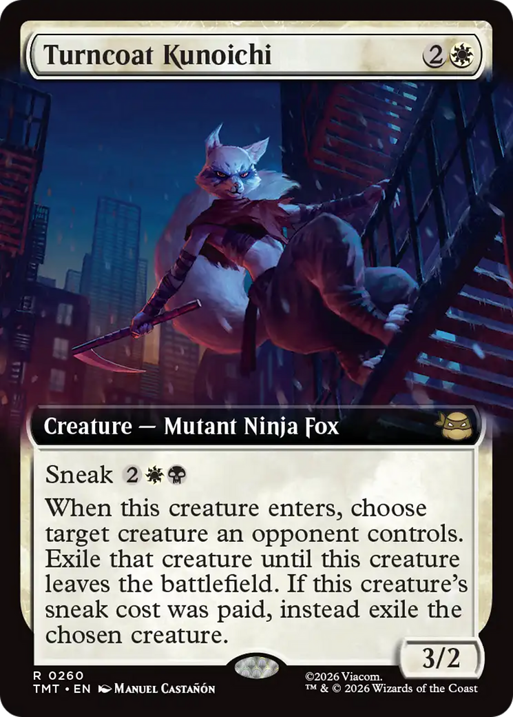 Turncoat Kunoichi (Extended Art) [Teenage Mutant Ninja Turtles] | Gear Gaming Fayetteville