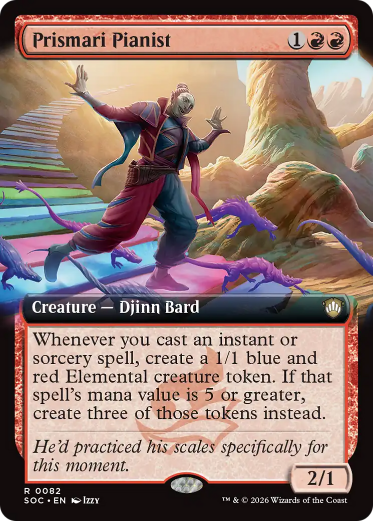Prismari Pianist (Extended Art) [Secrets of Strixhaven Commander] | Gear Gaming Fayetteville