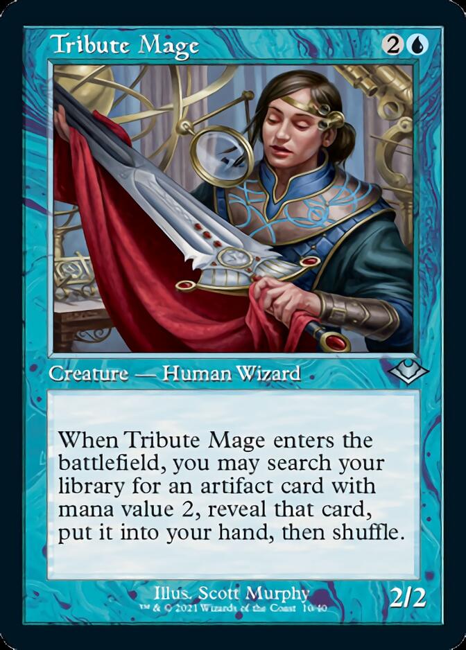 Tribute Mage (Retro Foil Etched) [Modern Horizons] | Gear Gaming Fayetteville