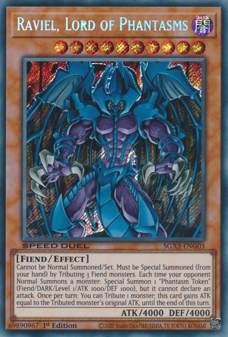 Raviel, Lord of Phantasms [SGX3-ENG03] Secret Rare | Gear Gaming Fayetteville