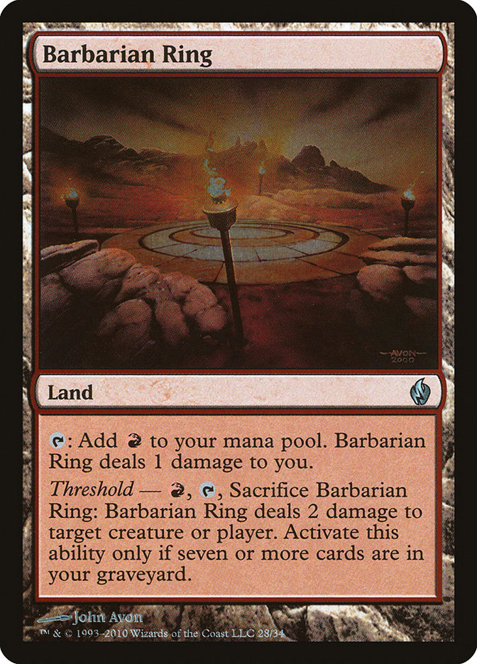 Barbarian Ring [Premium Deck Series: Fire and Lightning] | Gear Gaming Fayetteville