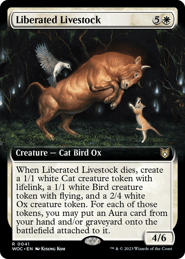 Liberated Livestock (Extended Art) [Wilds of Eldraine Commander] | Gear Gaming Fayetteville