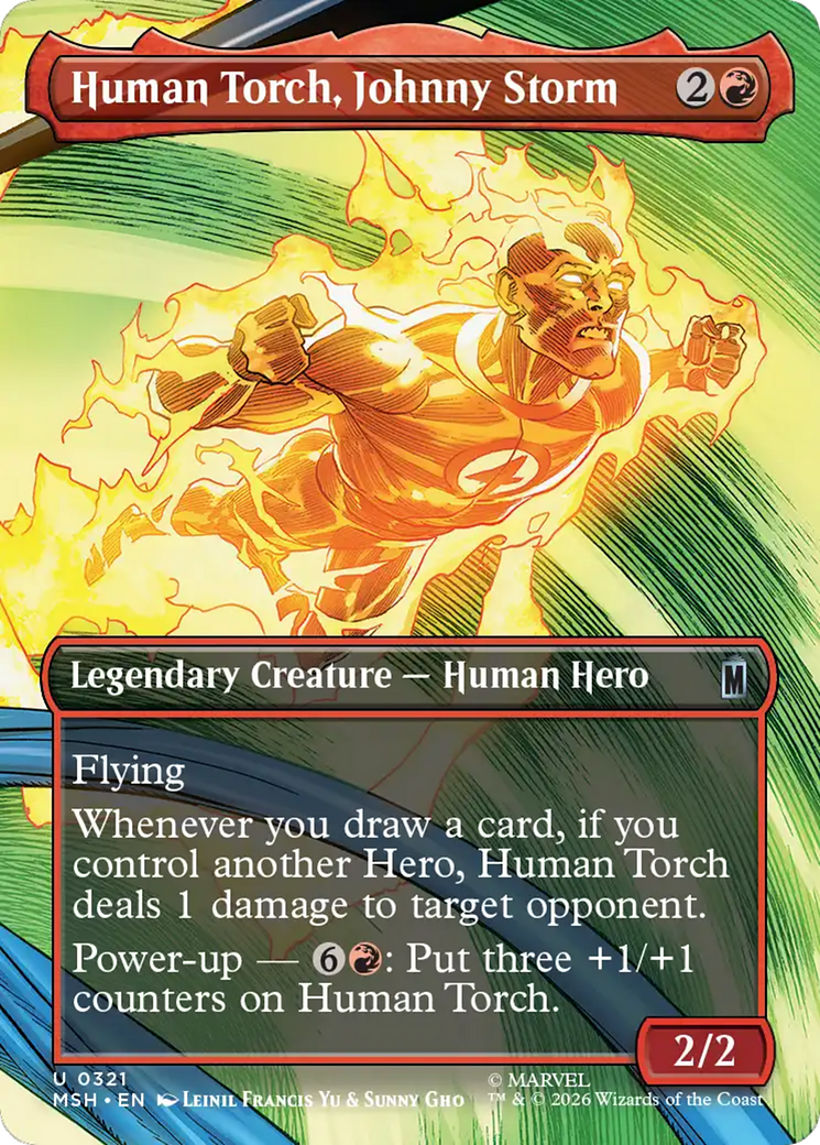 Human Torch, Johnny Storm (Borderless) [Marvel Super Heroes] | Gear Gaming Fayetteville