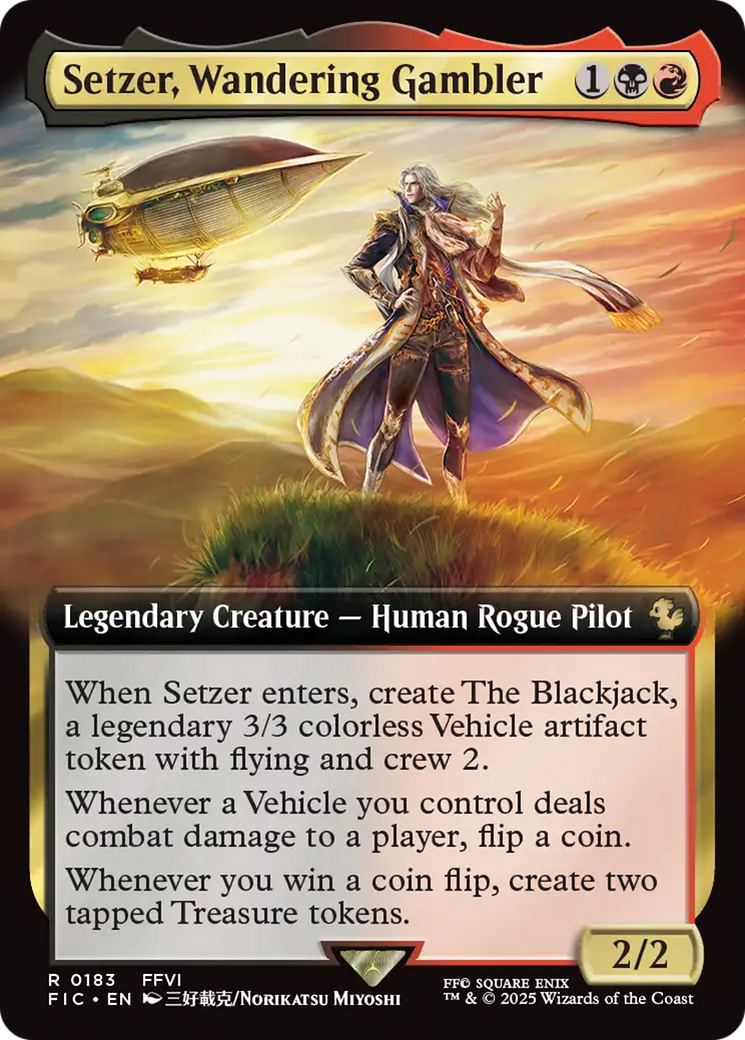 Setzer, Wandering Gambler (Extended Art) [FINAL FANTASY Commander] | Gear Gaming Fayetteville