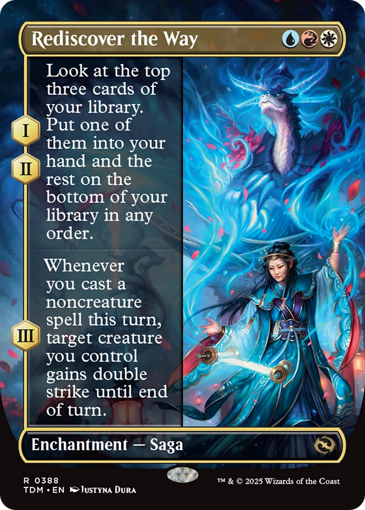 Rediscover the Way (Borderless) [Tarkir: Dragonstorm] | Gear Gaming Fayetteville