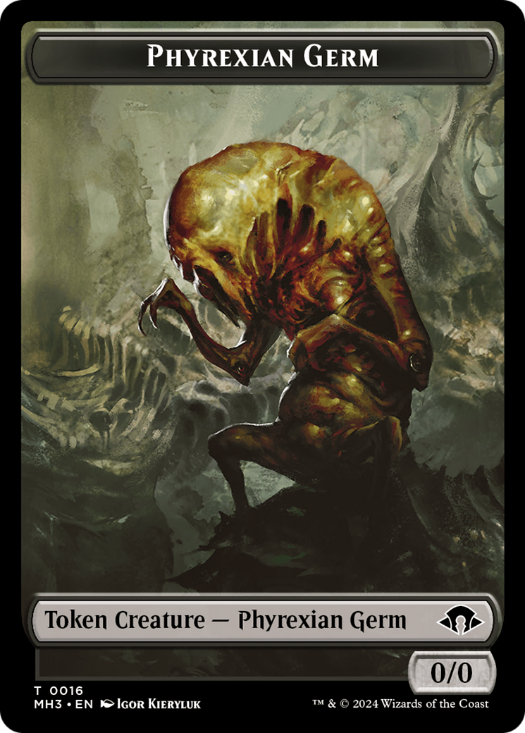 Phyrexian Germ // Plant Double-Sided Token [Modern Horizons 3 Tokens] | Gear Gaming Fayetteville