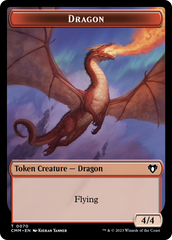 Dragon // Kor Ally Double-Sided Token [Commander Masters Tokens] | Gear Gaming Fayetteville