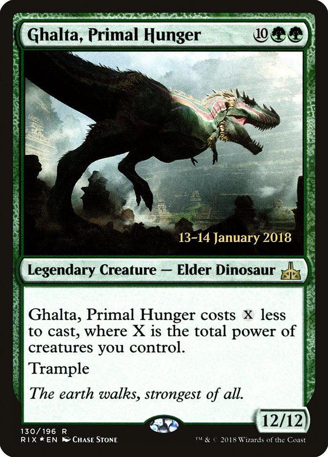 Ghalta, Primal Hunger [Rivals of Ixalan Prerelease Promos] | Gear Gaming Fayetteville