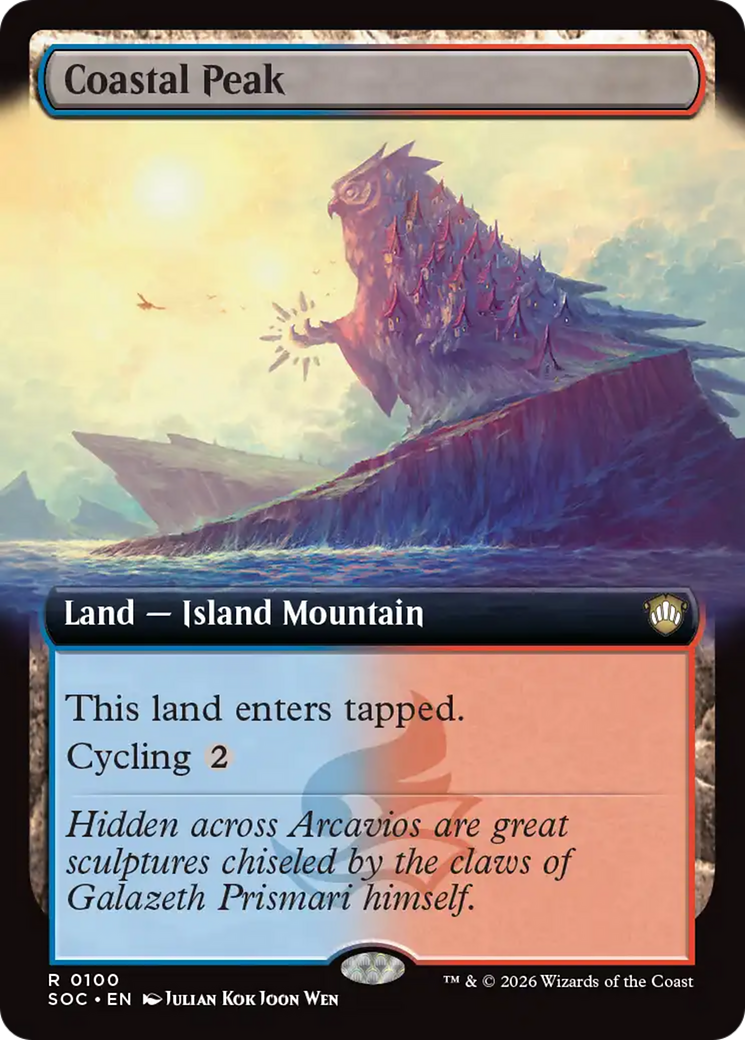 Coastal Peak (Extended Art) [Secrets of Strixhaven Commander] | Gear Gaming Fayetteville